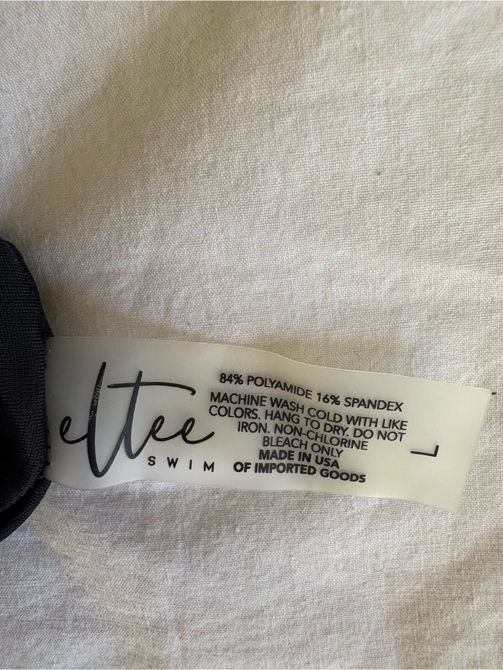 🔥SALE NWOT ELTEE SWIM High-Waist Black Strappy Cut Out One-Piece Swimsuit, Sz L - Picture 11 of 13